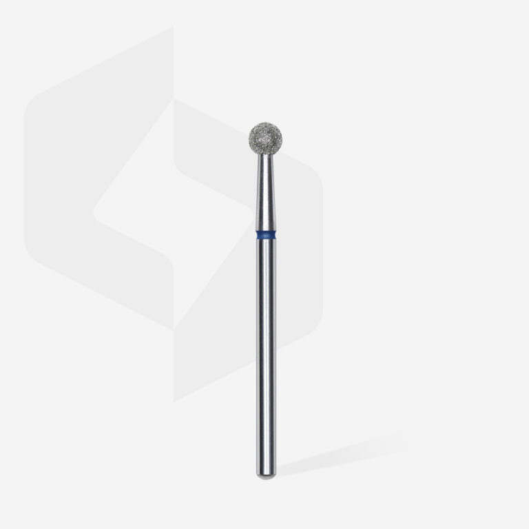 Staleks Διαμαντόφρεζα Μπάλα Μπλε EXPERT 01 Diamond nail drill bit ball blue 4mm FA01B040