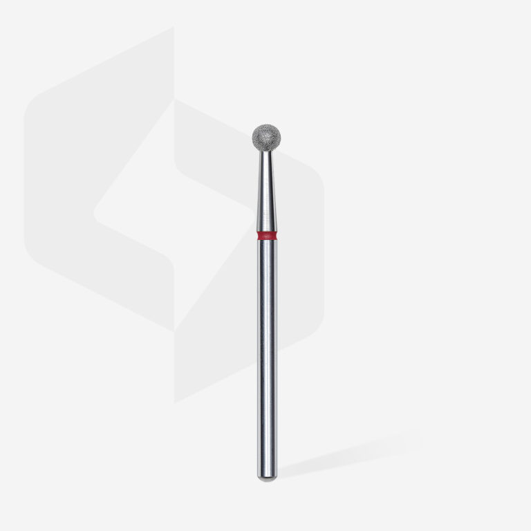 Staleks Διαμαντόφρεζα Μπάλα Κόκκινη EXPERT 01 Diamond nail drill bit ball red 3,5mm FA01R035