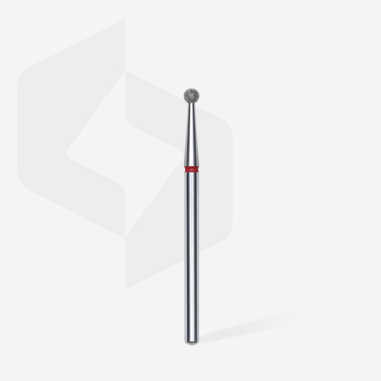 Staleks Διαμαντόφρεζα Μπάλα Κόκκινη EXPERT 01 Diamond nail drill bit ball red 2,5mm FA01R025