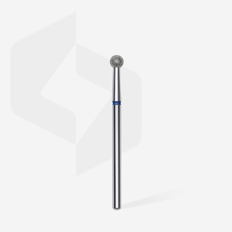 Staleks Διαμαντόφρεζα Μπάλα Μπλε EXPERT 01 Diamond nail drill bit ball blue 3,5mm FA01B035
