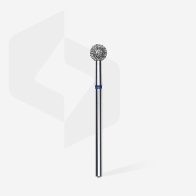 Staleks Διαμαντόφρεζα Μπάλα Μπλε EXPERT 01 Diamond nail drill bit ball blue 5mm FA01B050