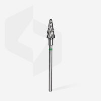 Staleks Φρέζα Καρβιδίου Cone Πράσινη EXPERT 71 Carbide nail drill bit cone green 6mm/14mm FT71G060/14