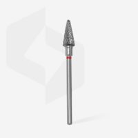 Staleks Φρέζα Καρβιδίου Cone Κόκκινη EXPERT 71 Carbide nail drill bit cone red 6mm/14mm FT71R060/14