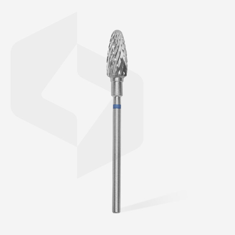 Staleks Φρέζα Καρβιδίου Corn Μπλε EXPERT 90 Carbide nail drill bit corn blue 6mm/14mm FT90B060/14