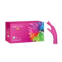 Γάντια Νιτριλίου Soft Care Vivid Large Φούξια (100τεμ) 110.275L