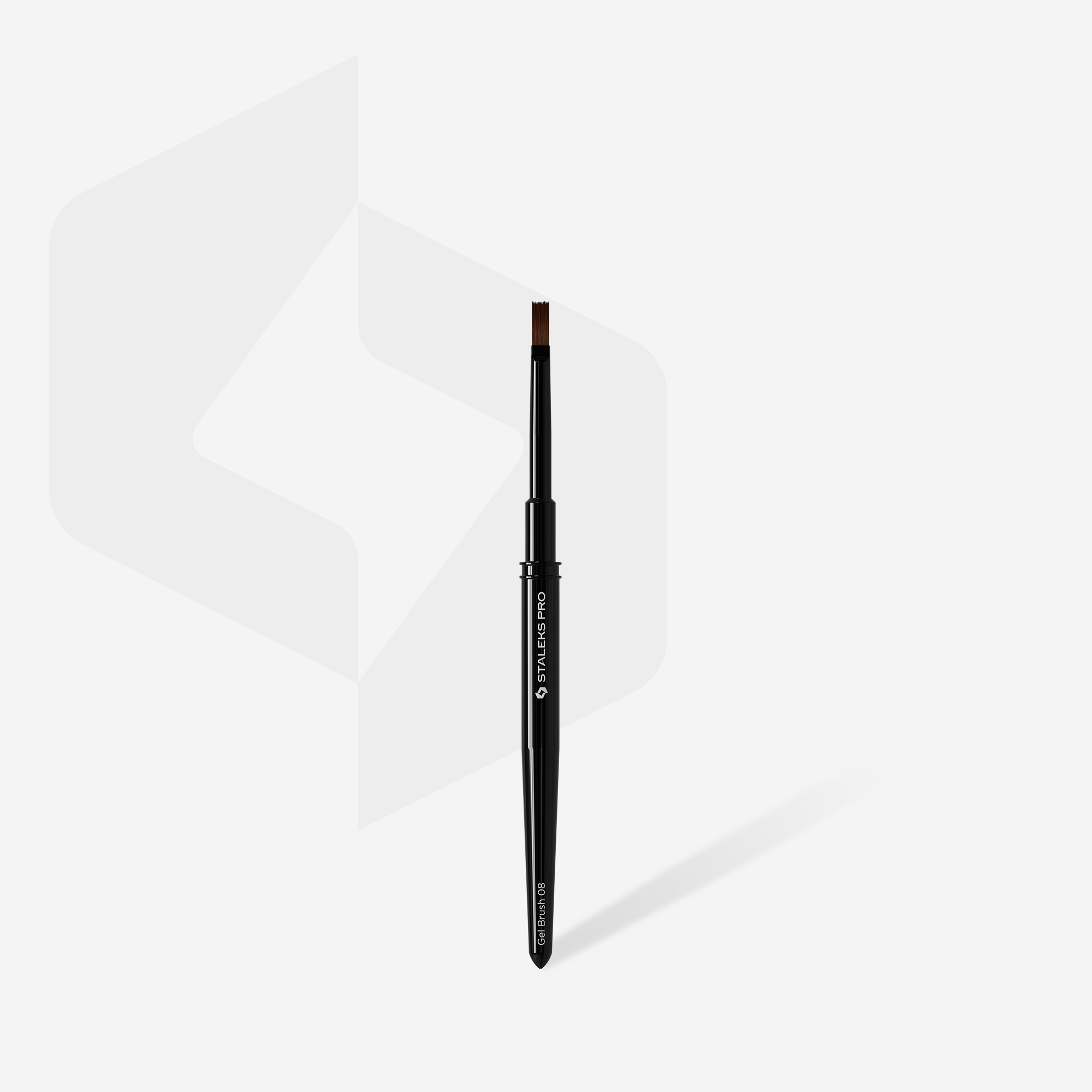 Straight brush for gel EXPERT width 6 mm / length 10 mm
