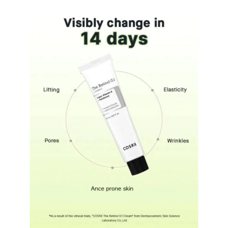 COSRX The Retinol 0.1 Cream 20ml - Ενυδατική Κρέμα Νυκτός Με Ρετινόλη - Image 5