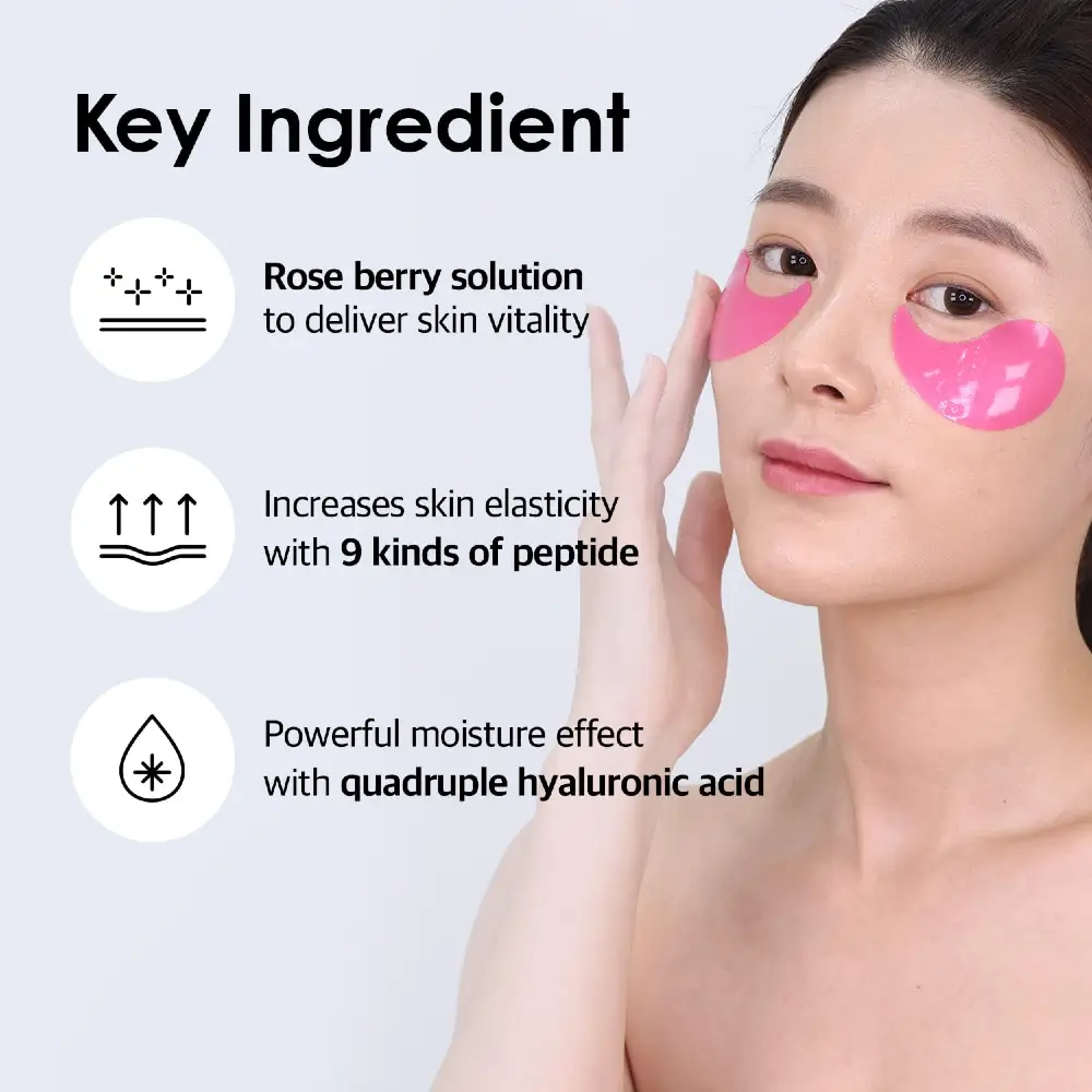 Medi-Peel – Hyaluron Rose Peptide 9 Ampoule Eye Patch, 60 Patches