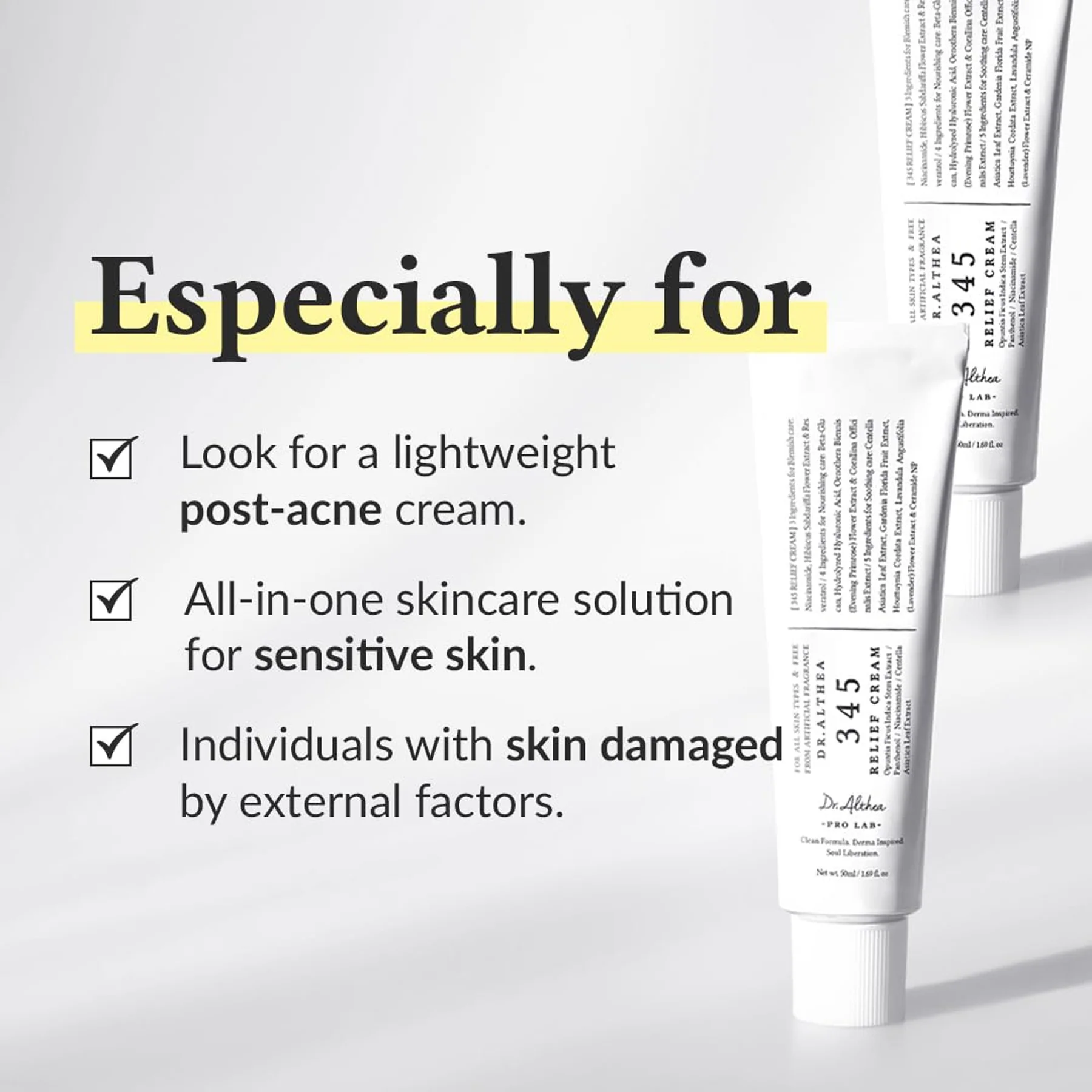 Dr. Althea 345 Relief Cream 50ml - Κρέμα ΑνακούφΙσης & Επανόρθωσης Με Υαλουρονικό Οξύ & Νιασιναμίδη - Image 5