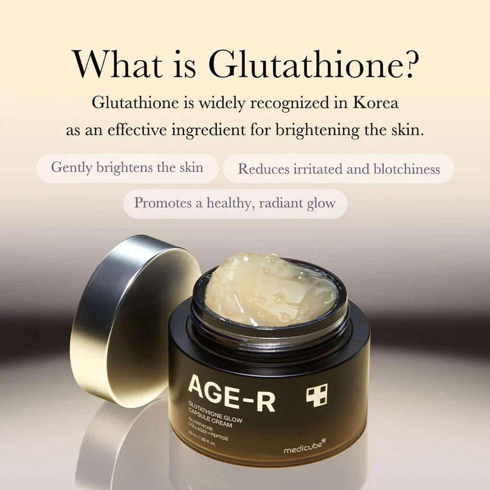 Medicube Age-R Glutathione Glow Capsule Cream 50ml - Κρέμα Λάμψης με Γλουταθειόνη - Image 3