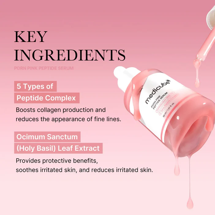 Medicube PDRN Pink Peptide Serum 30ml - Αντιγηραντικός Ορός με PDRN & Πεπτίδια - Image 3