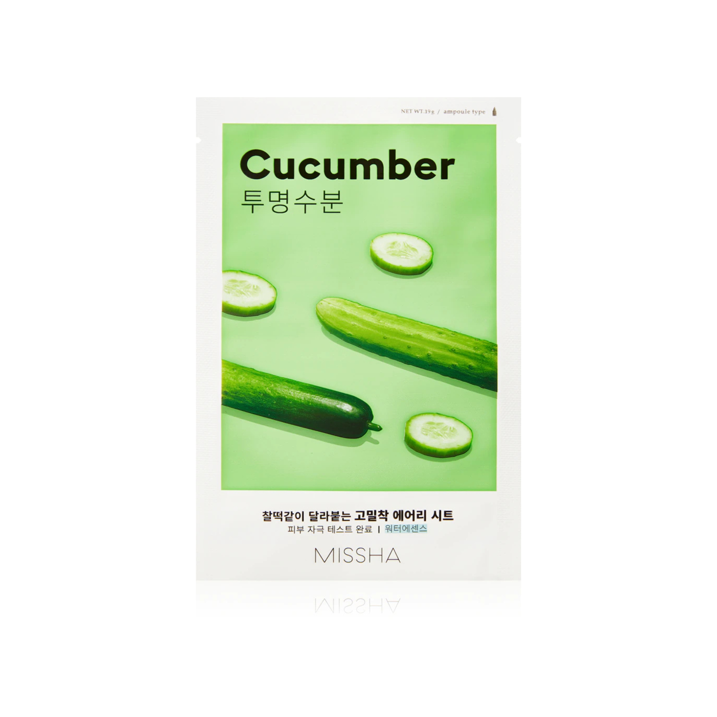 Missha – Airy Fit Sheet Mask – Cucumber, 19g