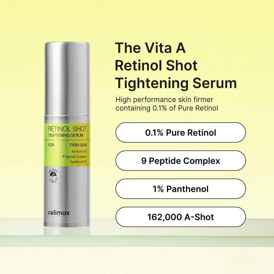 Celimax The Vita A Retinol Shot Tightening Serum 30ml - Ορός Προσώπου Με Ρετινόλη Για Σύσφιξη - Image 5