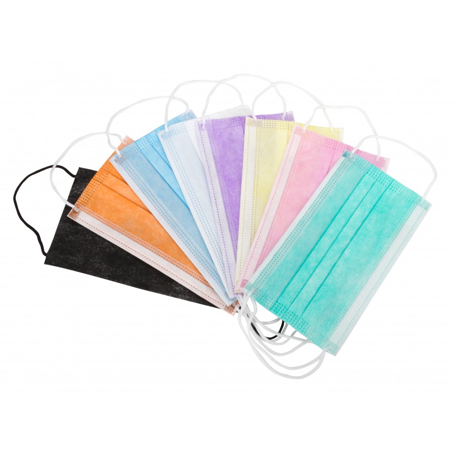 Soft Care Μάσκες χειρουργικές με λάστιχο μπλε (50τεμ)