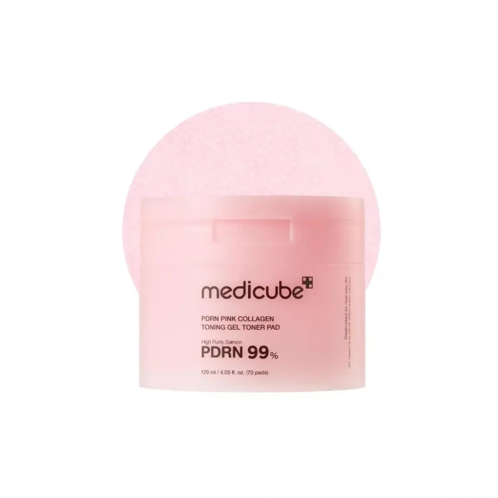 Medicube – PDRN Pink Collagen Toning Gel Toner Pad, 120ml (70pcs)