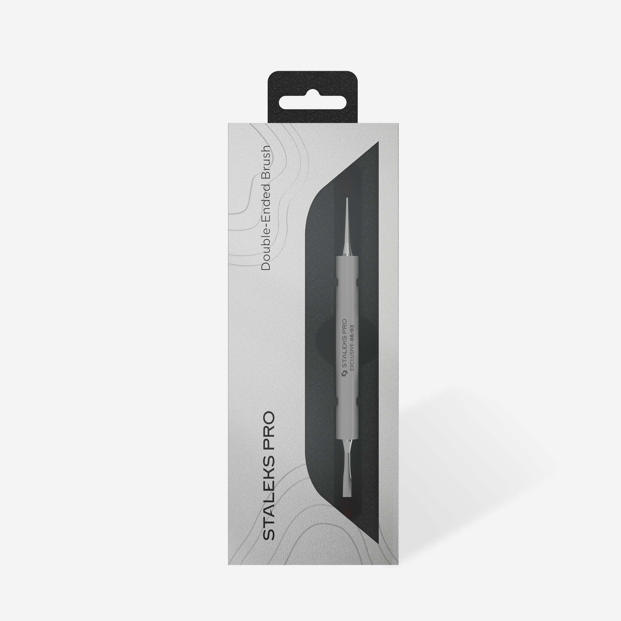 STALEKS EXCLUSIVE 08/03 Double-ended gel brush 10 mm / liner 10 mm